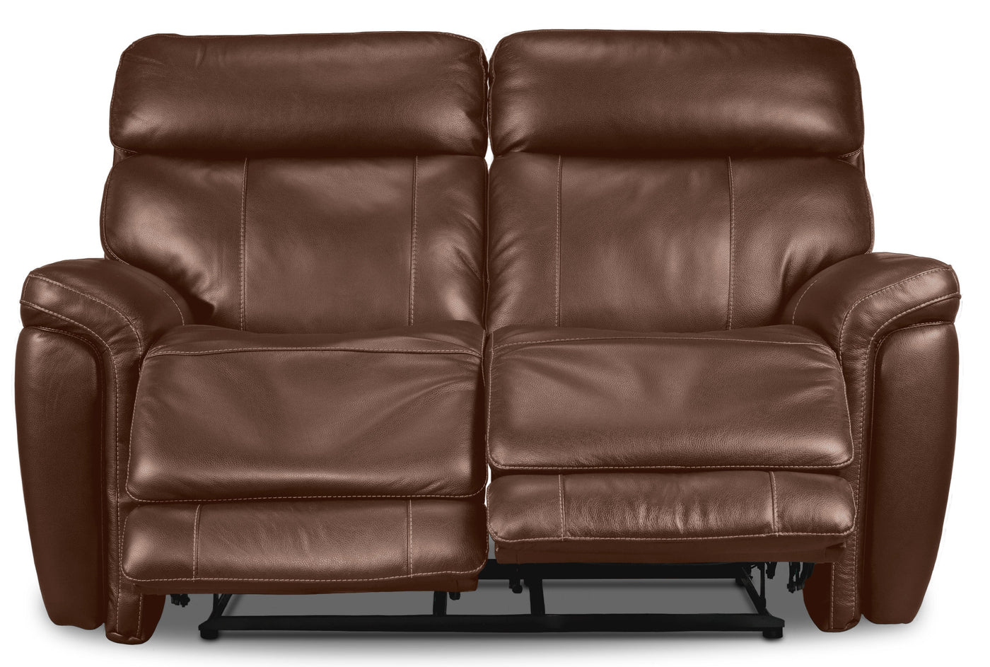 Stallion Dual Power Reclining Loveseat - Chestnut