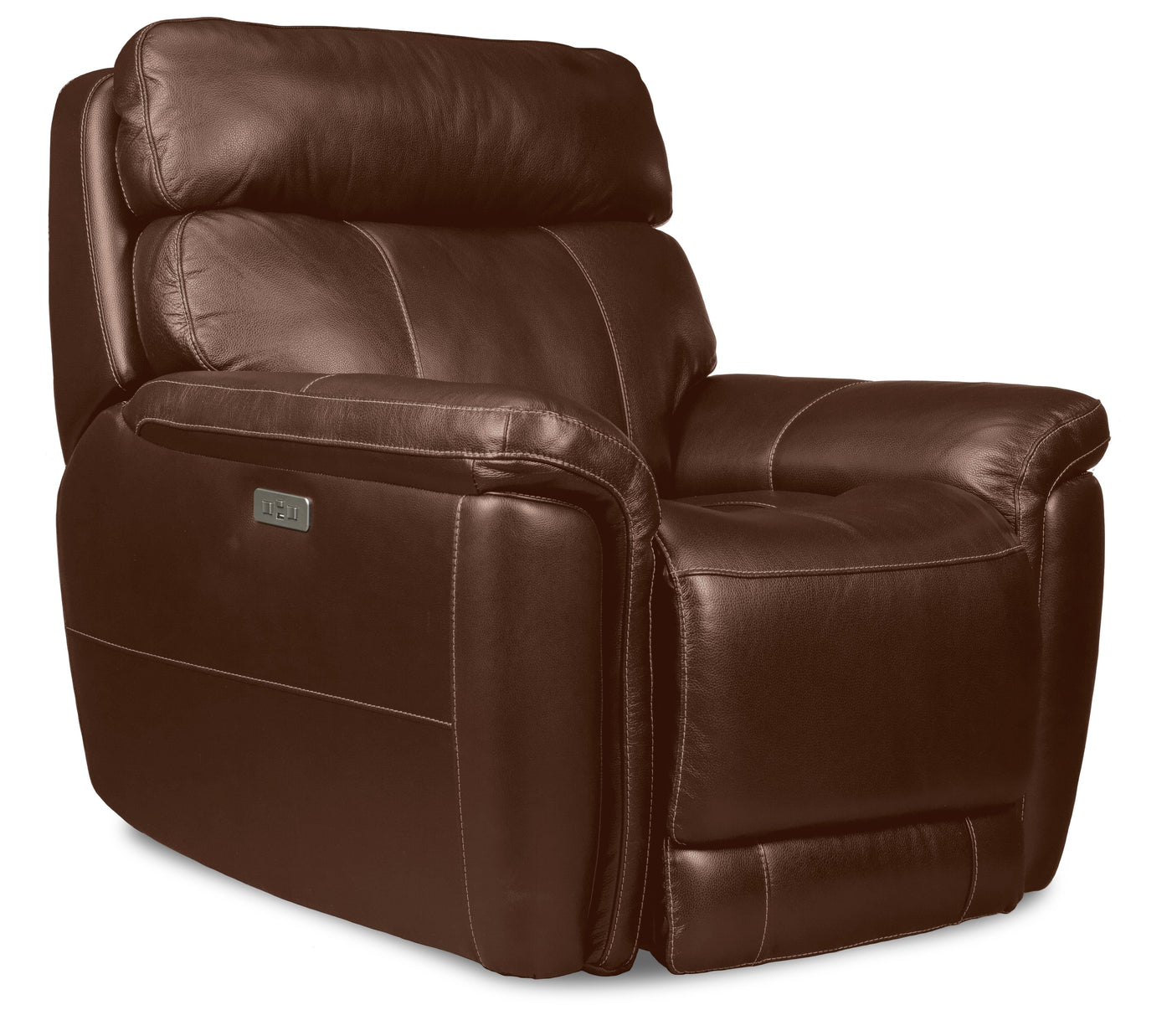 Stallion Dual Power Recliner - Chestnut