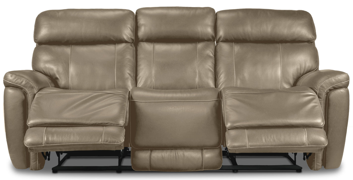 Stallion Dual Power Reclining Sofa - Pebble