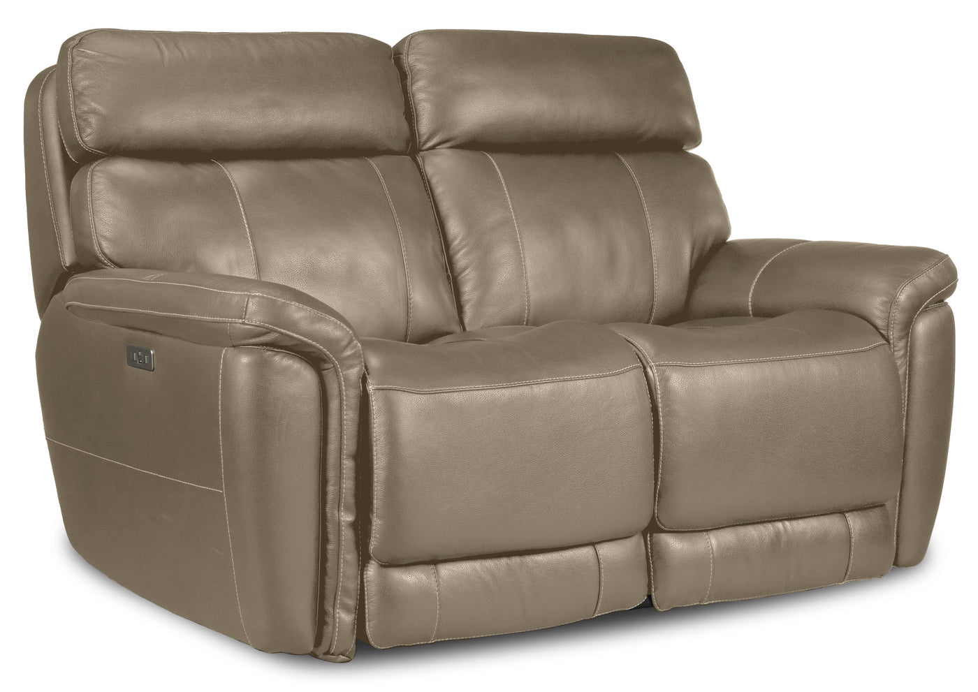 Stallion Dual Power Reclining Loveseat - Pebble