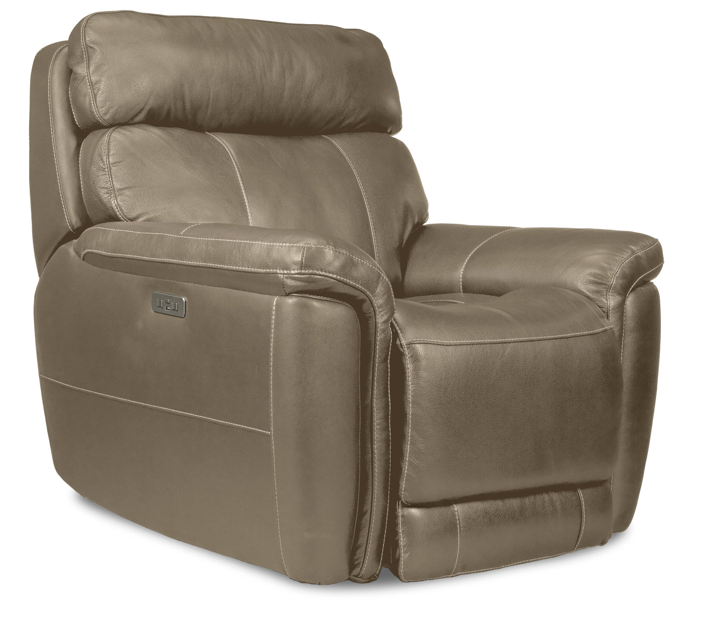Stallion Dual Power Recliner - Pebble