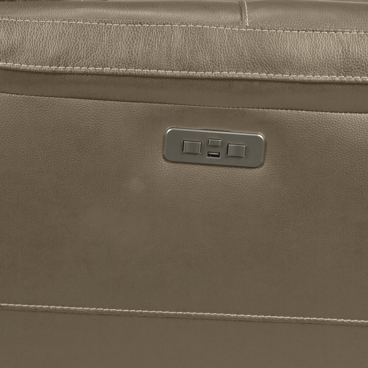 Stallion Dual Power Recliner - Pebble