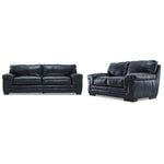 Stampede 2 Pc. Living Room Package w/ Loveseat - Cobalt