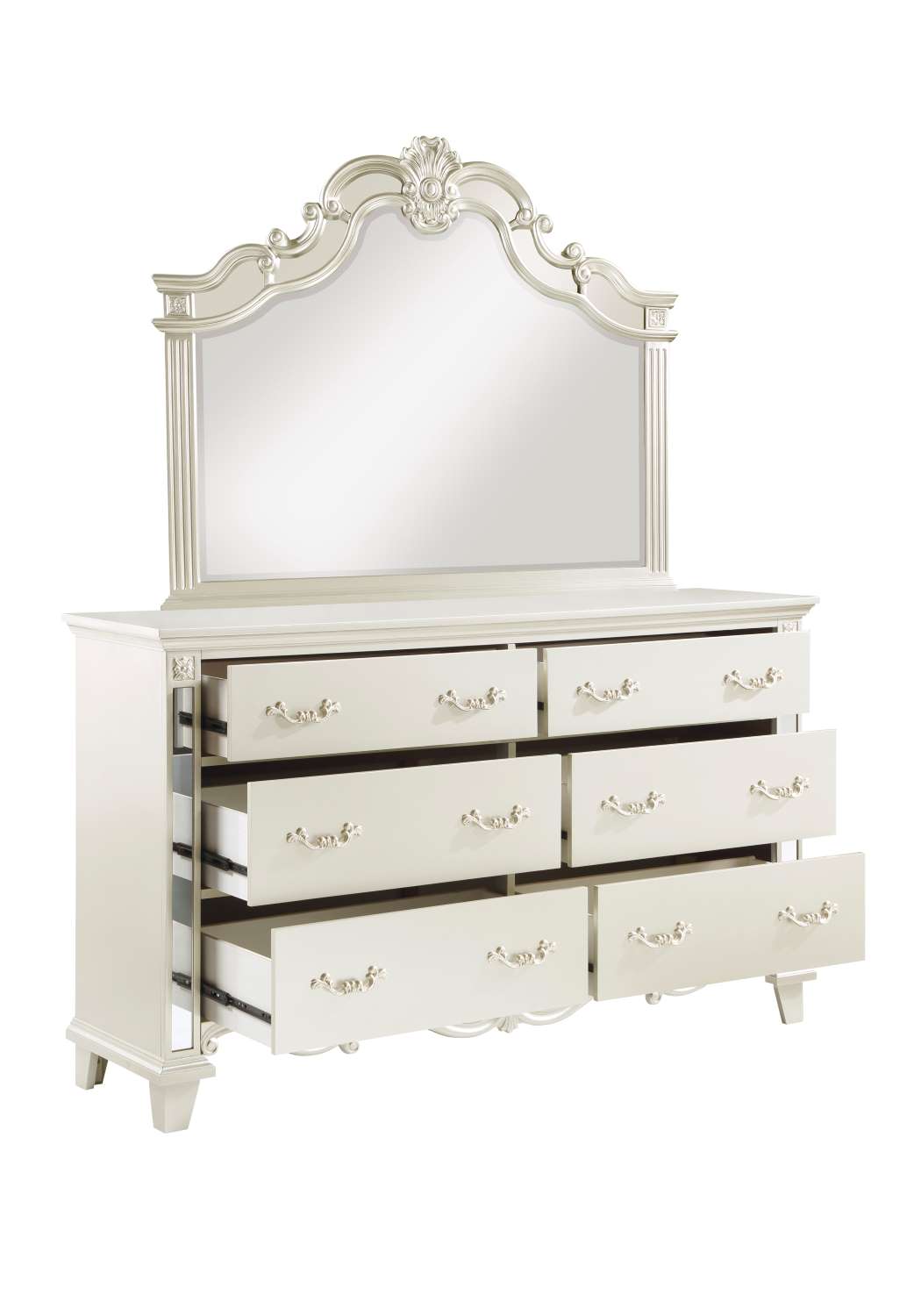 Ever 6 Drawer Dresser - Champagne