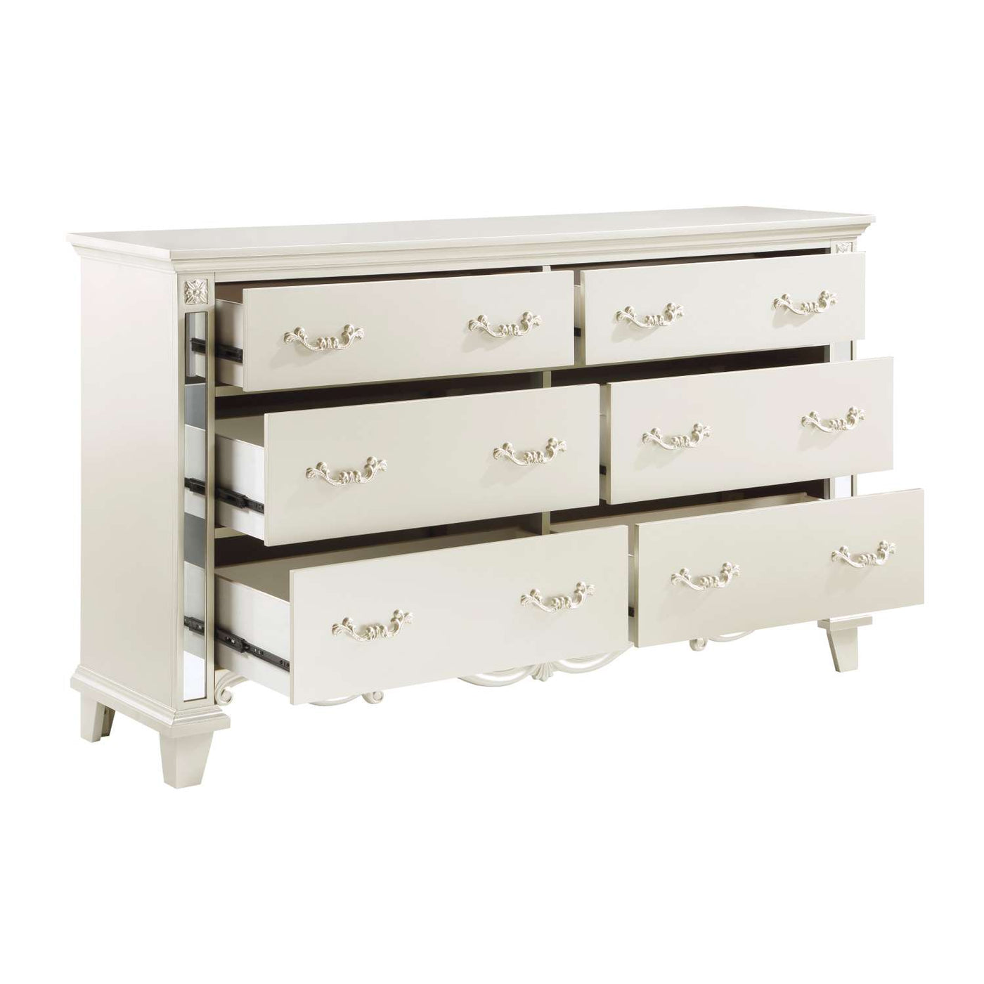 Ever 6 Drawer Dresser - Champagne