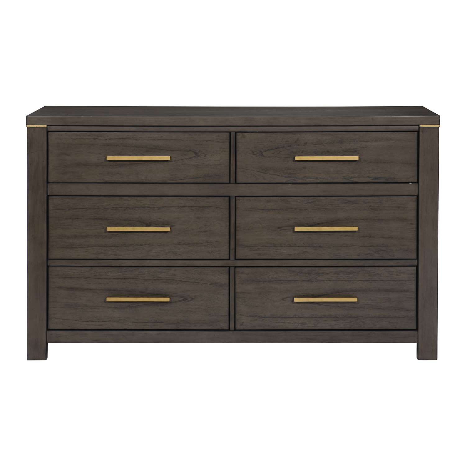 Amara 6 Drawer Dresser - Greyish Brown