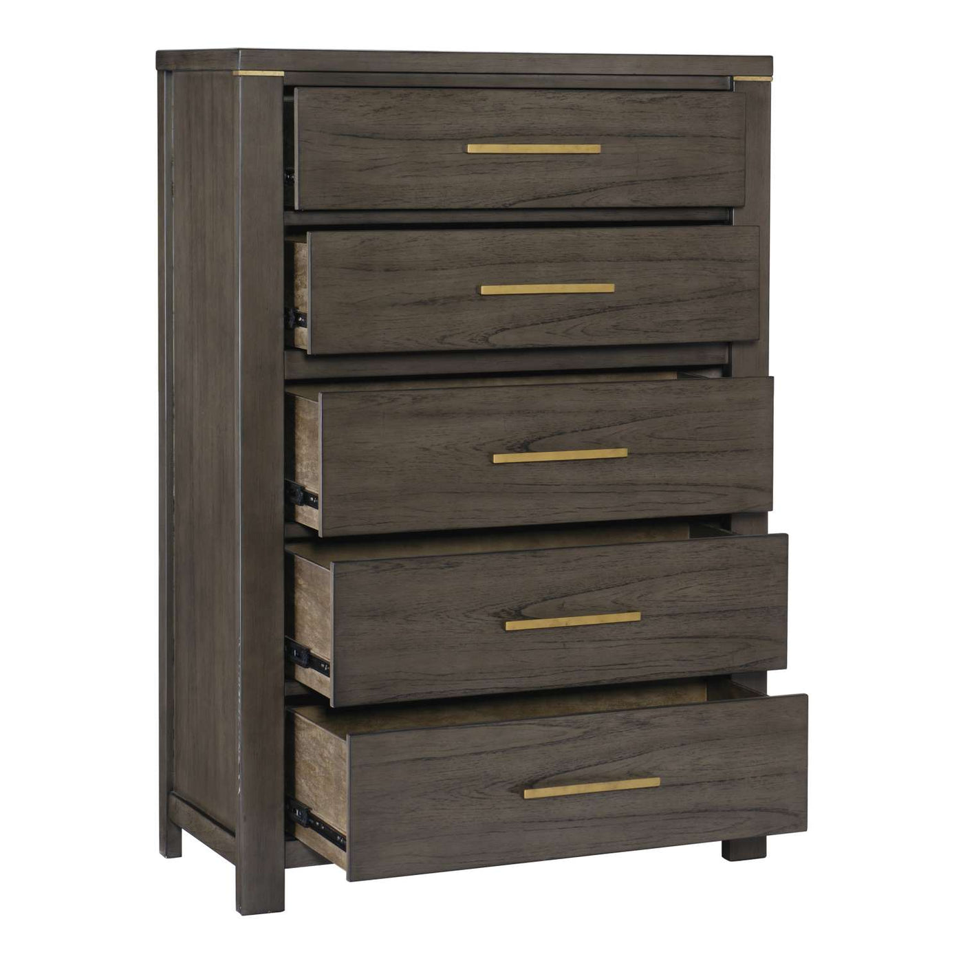 Amara 5 Drawer Chest - Greyish Brown