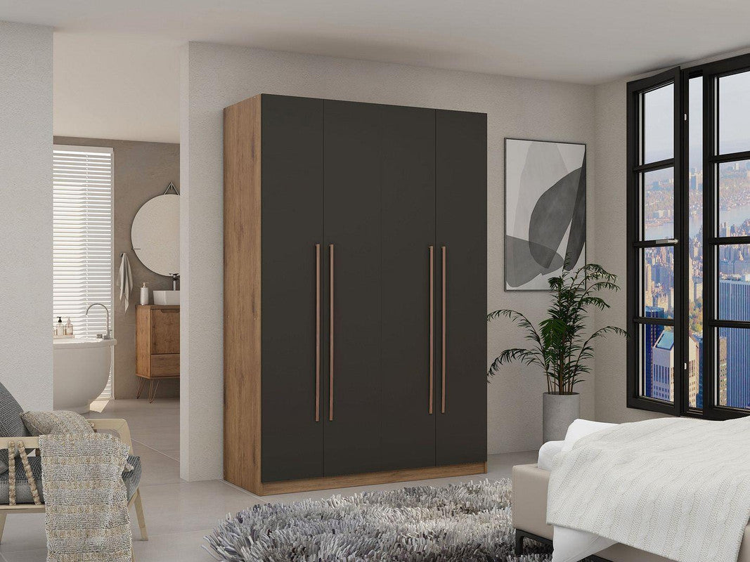 Radfeld Wardrobe - Nature/Grey