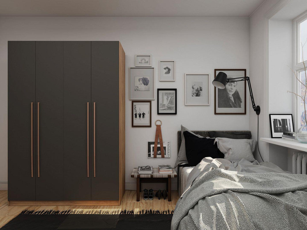 Radfeld Wardrobe - Nature/Grey