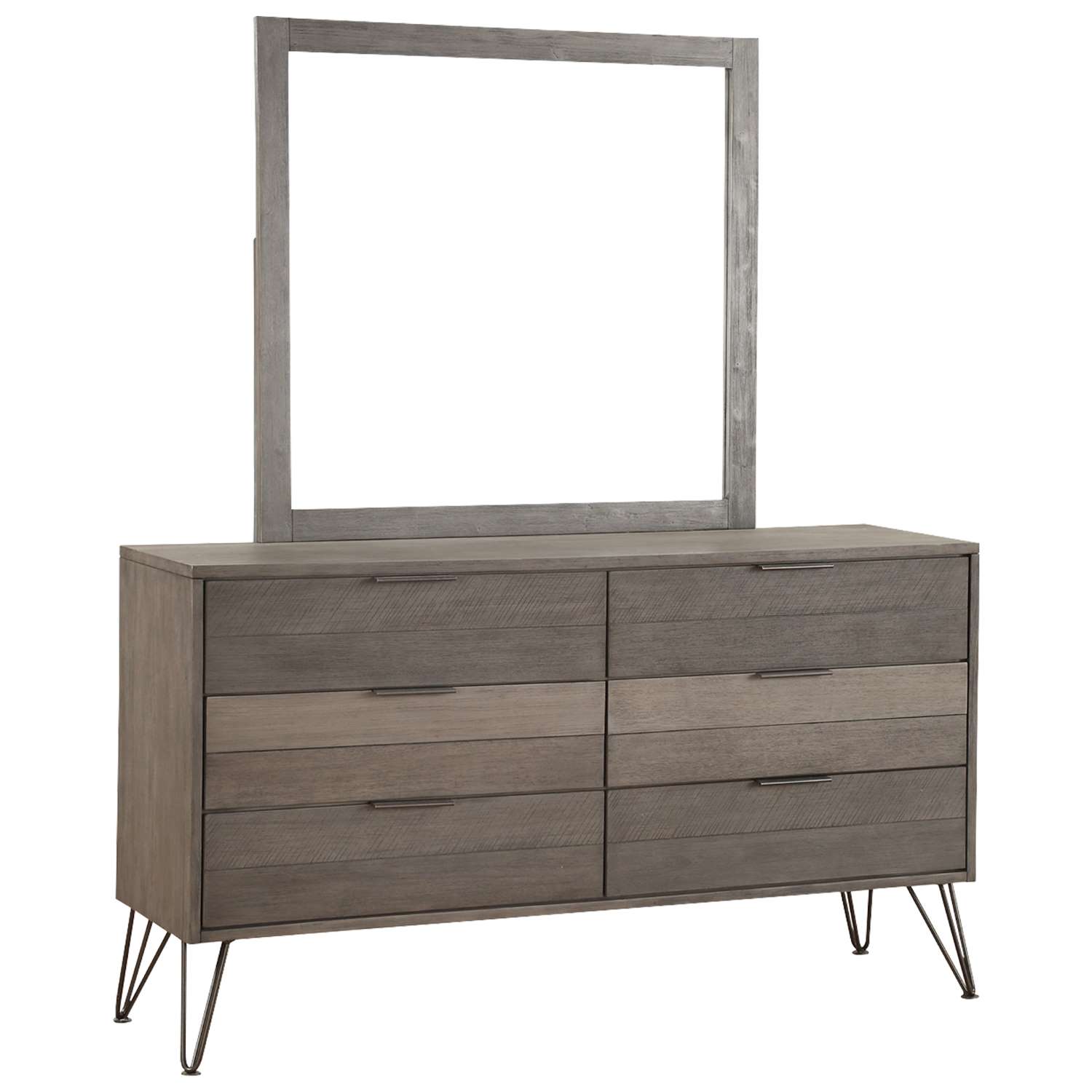 Haley 6-Piece King Bedroom Set - Grey