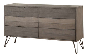 Haley 6 Drawer Dresser - Grey