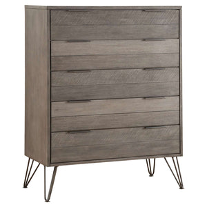 Haley 5 Drawer Chest - Grey