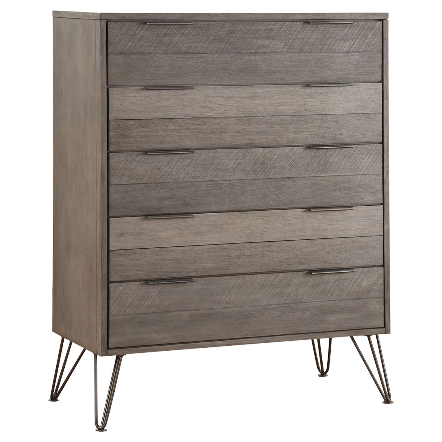 Haley 5-Piece King Bedroom Set - Grey