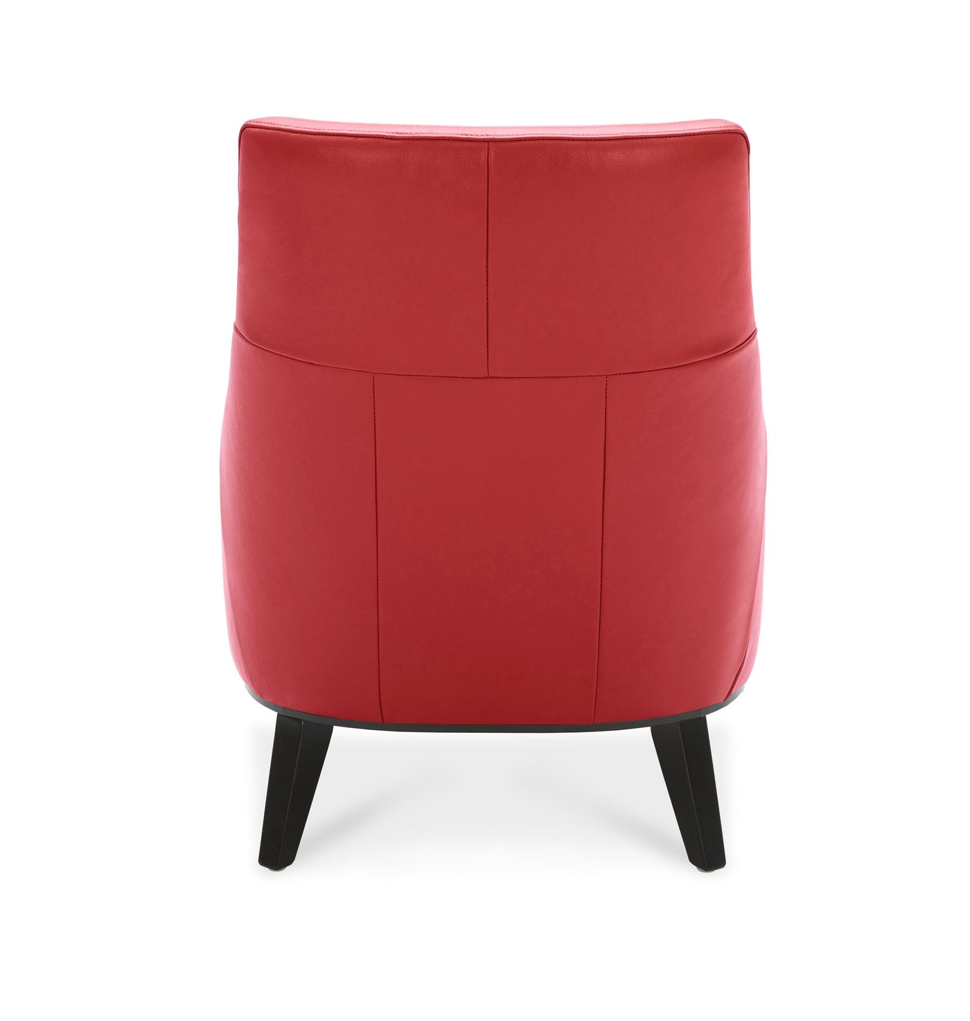 Marquise Leather Slipper Chair - Red