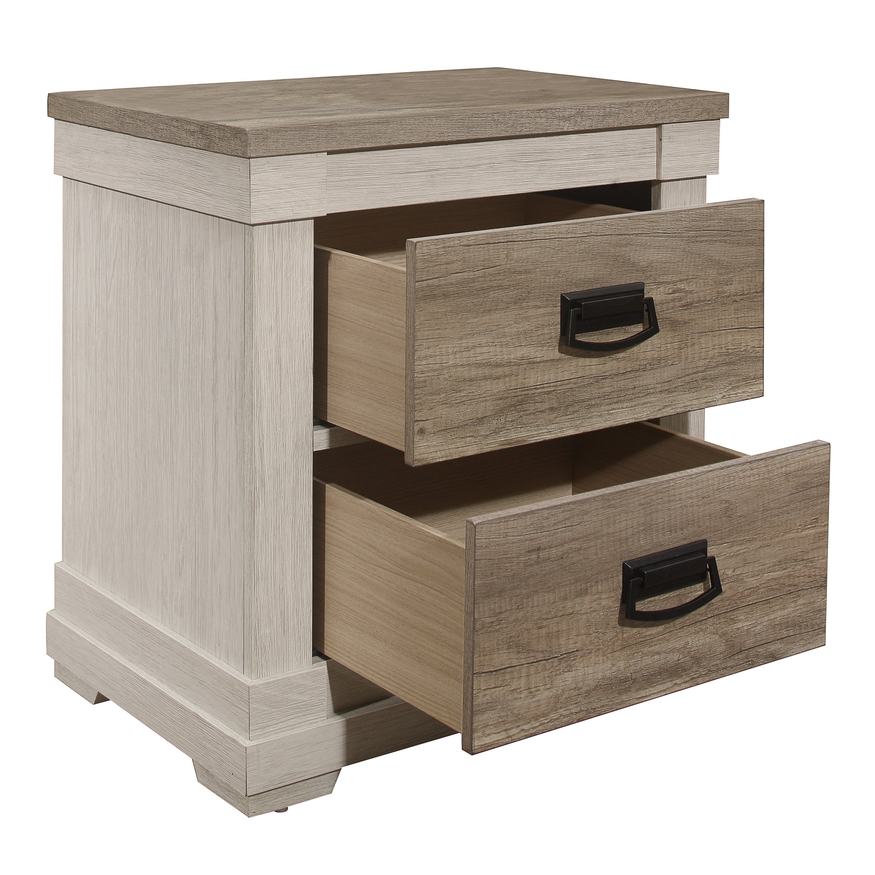 Rayne Night Table - Weathered Grey