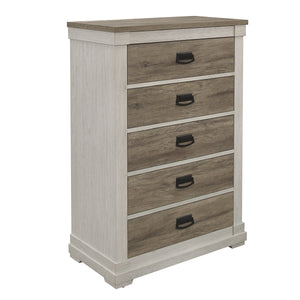 Rayne 5 Drawer Chest - Weathered Grey