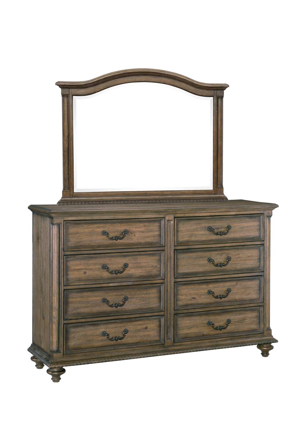 Rachelle 6-Piece King Bedroom Package - Pecan