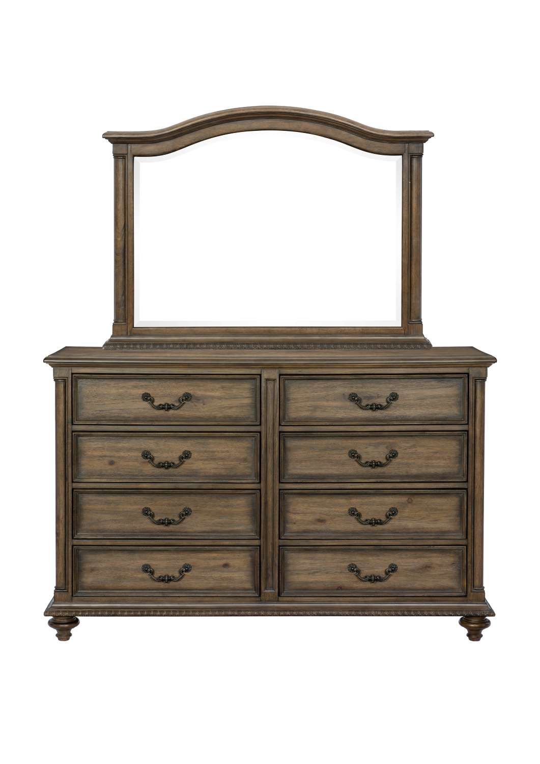 Rachelle 6-Piece King Bedroom Package - Pecan