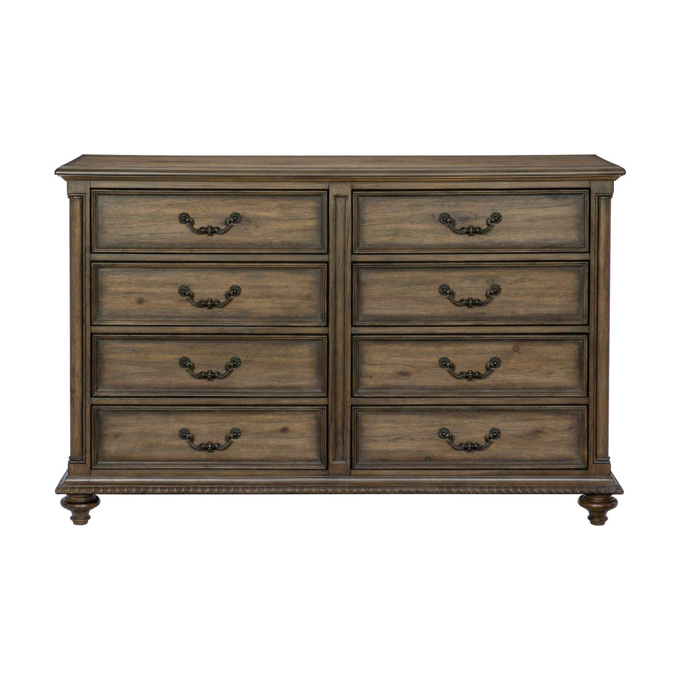 Rachelle 8 Drawer Dresser - Pecan