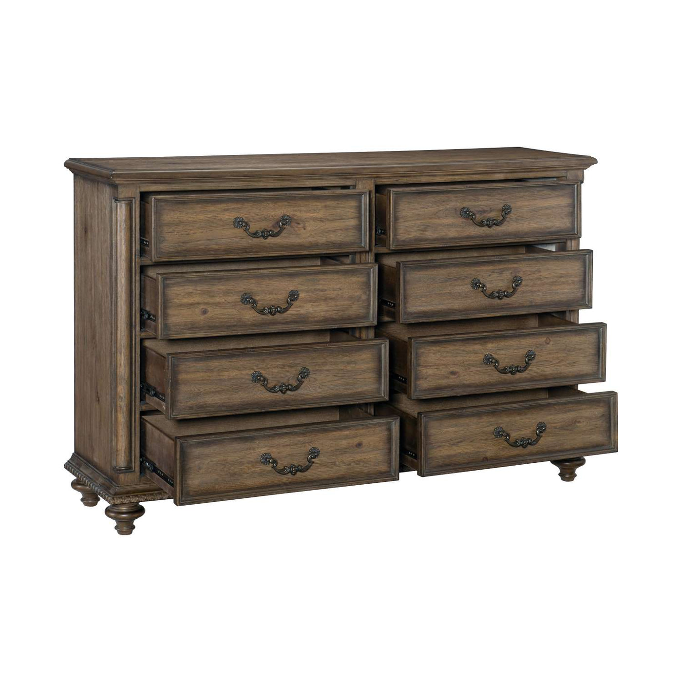 Rachelle 8 Drawer Dresser - Pecan