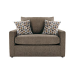 Harper Twin Sofa Bed with Memory Foam Mattress - Brown