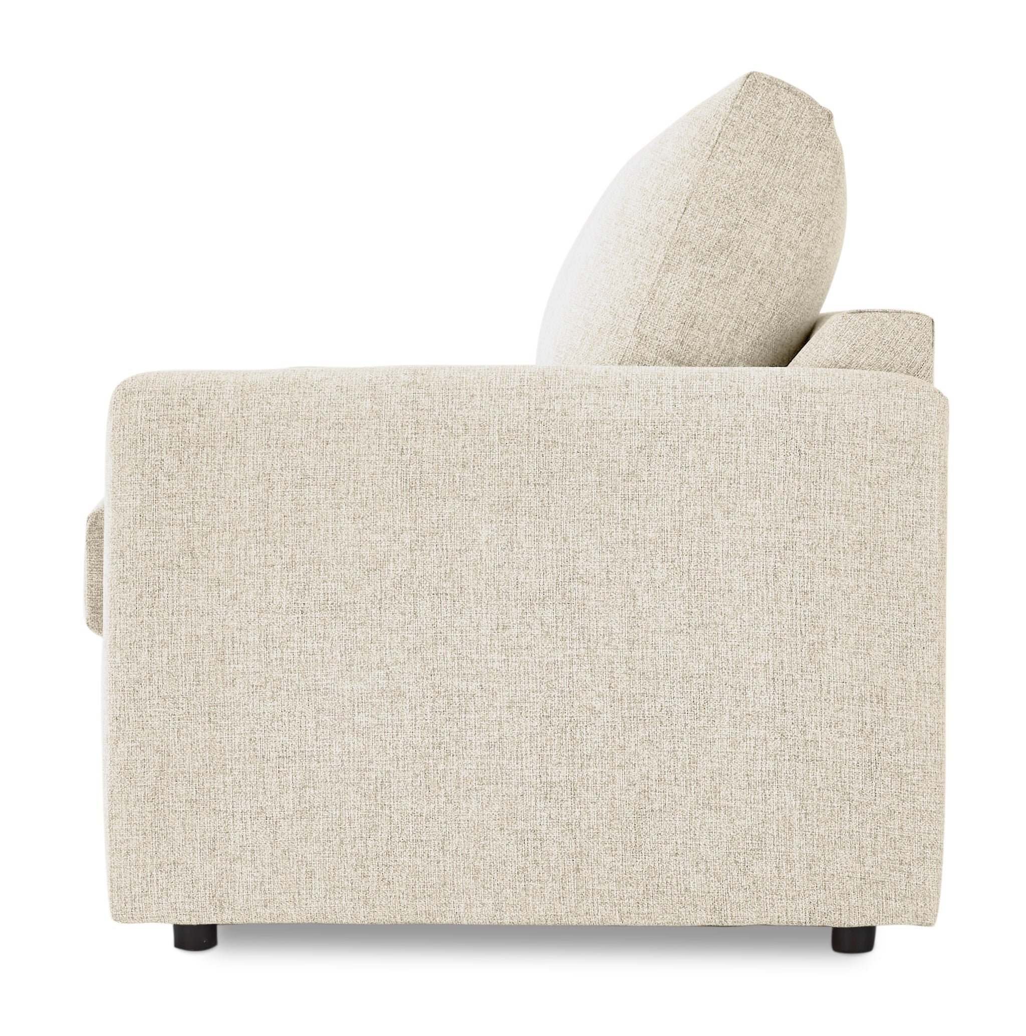 Harper Twin Sofa Bed with Memory Foam Mattress - Cream