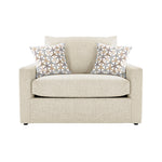Harper Twin Sofa Bed with Memory Foam Mattress - Cream