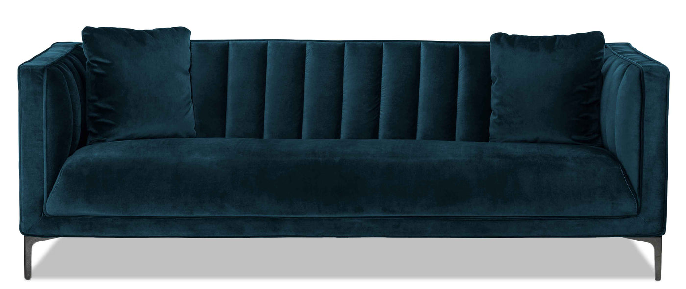 Celina Sofa, Loveseat and Chair Set - Blue
