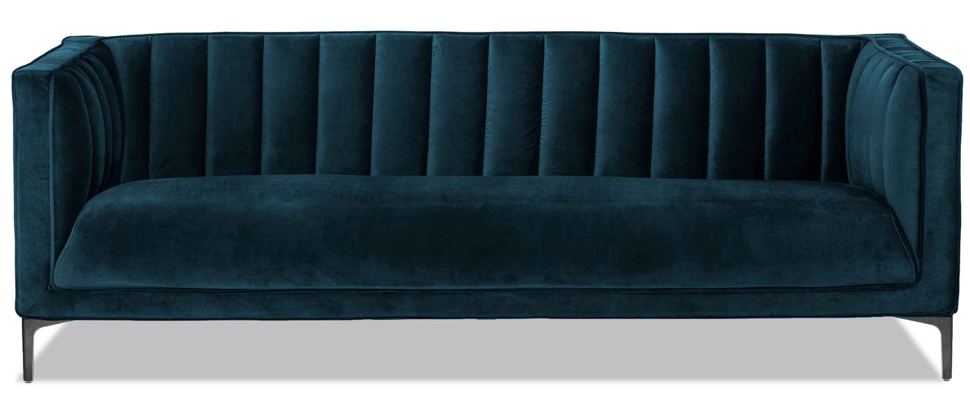 Celina Sofa and Loveseat Set - Blue