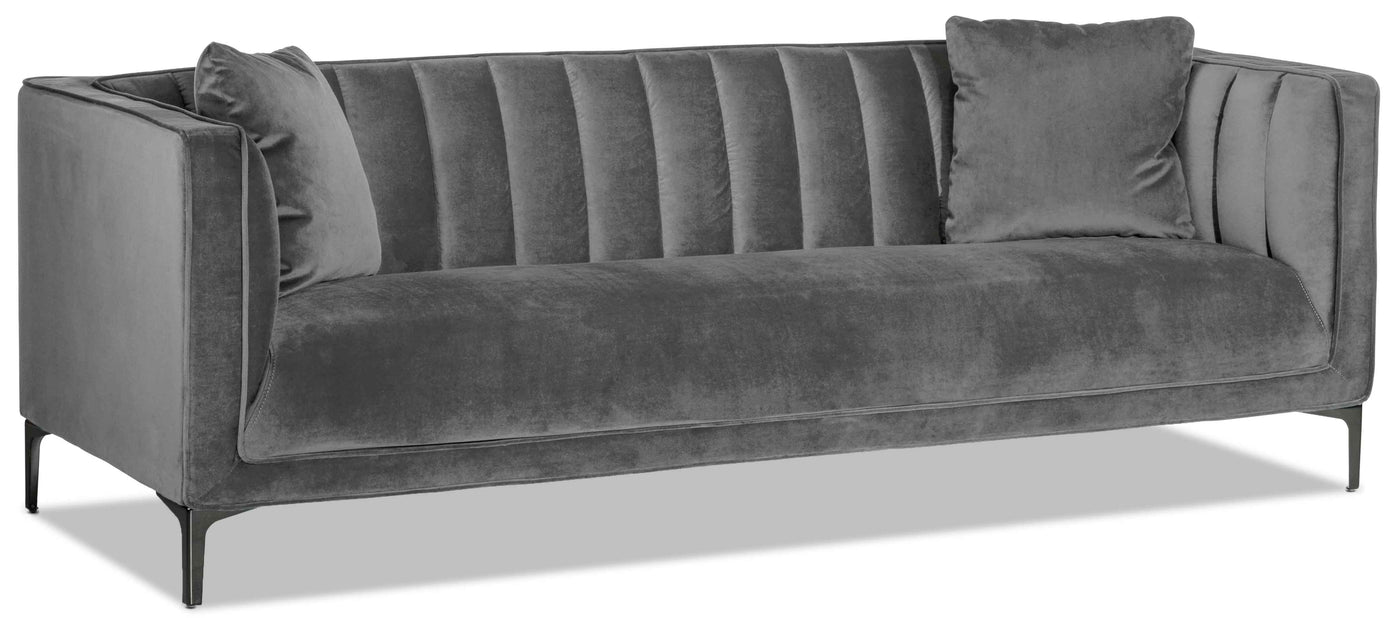 Celina Sofa, Loveseat and Chair Set - Light Grey