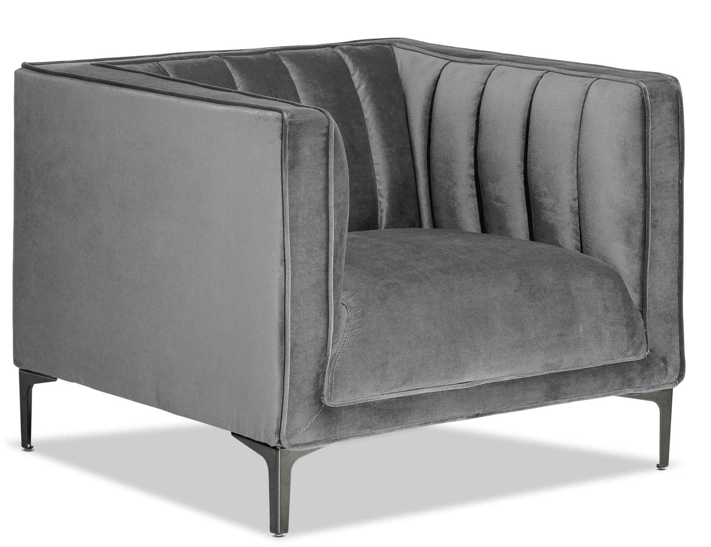 Celina Sofa and Chair Set - Light Grey