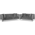 Celina Sofa and Loveseat Set - Light Grey