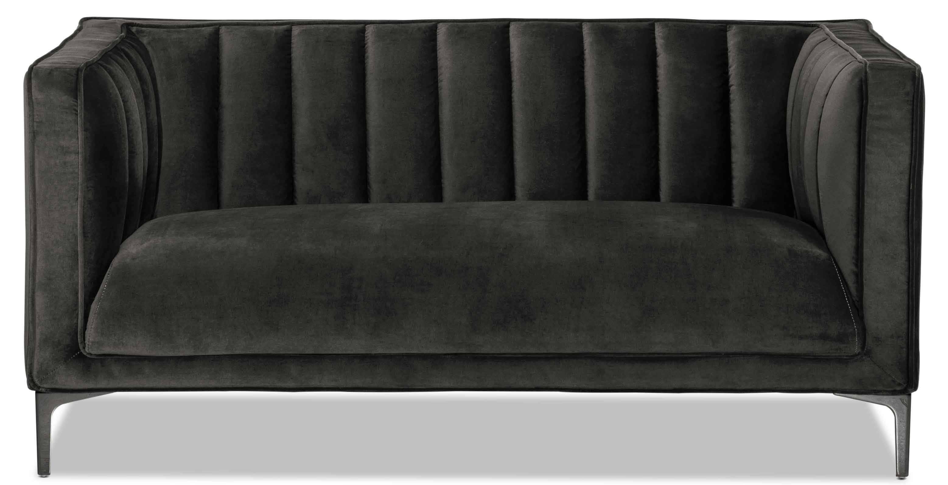 Celina Sofa, Loveseat and Chair Set - Dark Grey