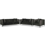 Celina Sofa, Loveseat and Chair Set - Dark Grey