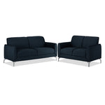 Ryan Sofa and Loveseat Set - Dark Blue