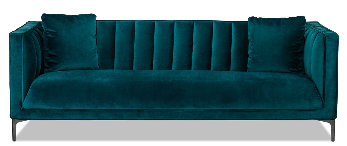 Celina Sofa and Loveseat Set - Green