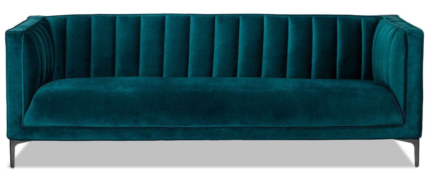 Celina Sofa and Loveseat Set - Green