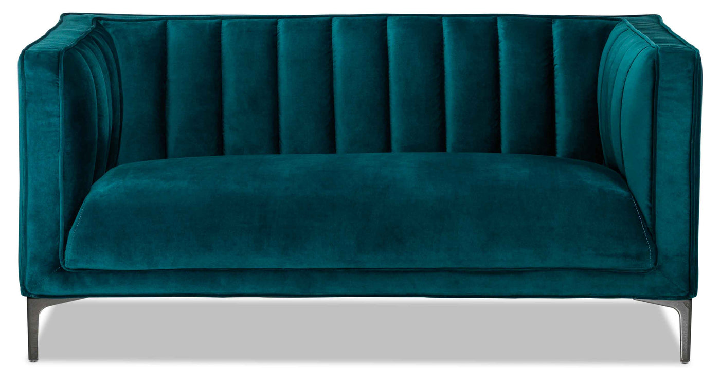 Celina Sofa and Loveseat Set - Green