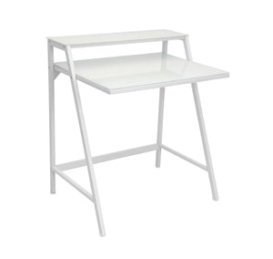 2-tier Contemporary Desk - White