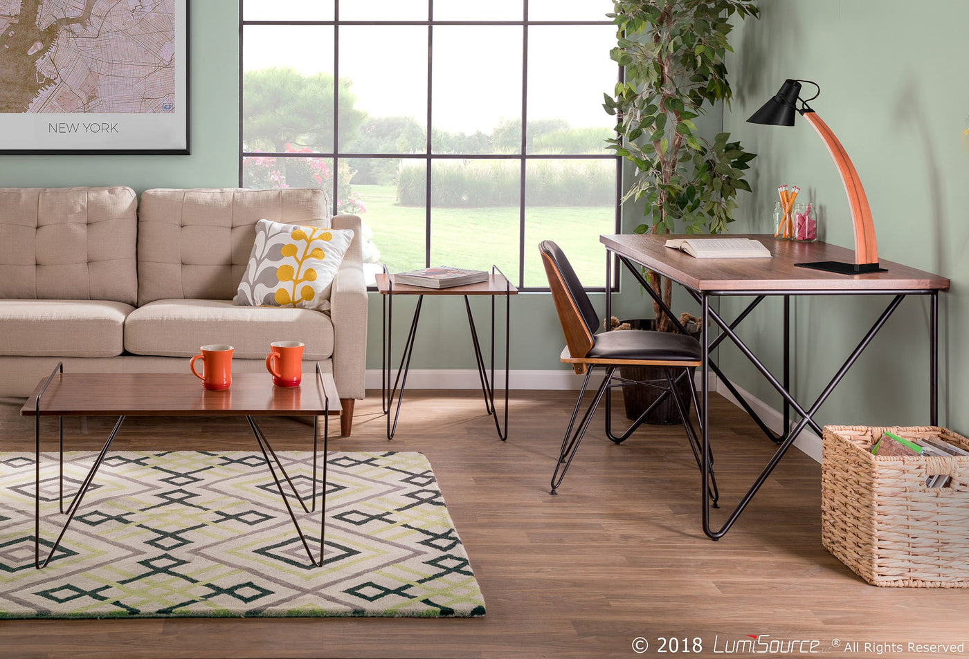 Loft End Table - Walnut