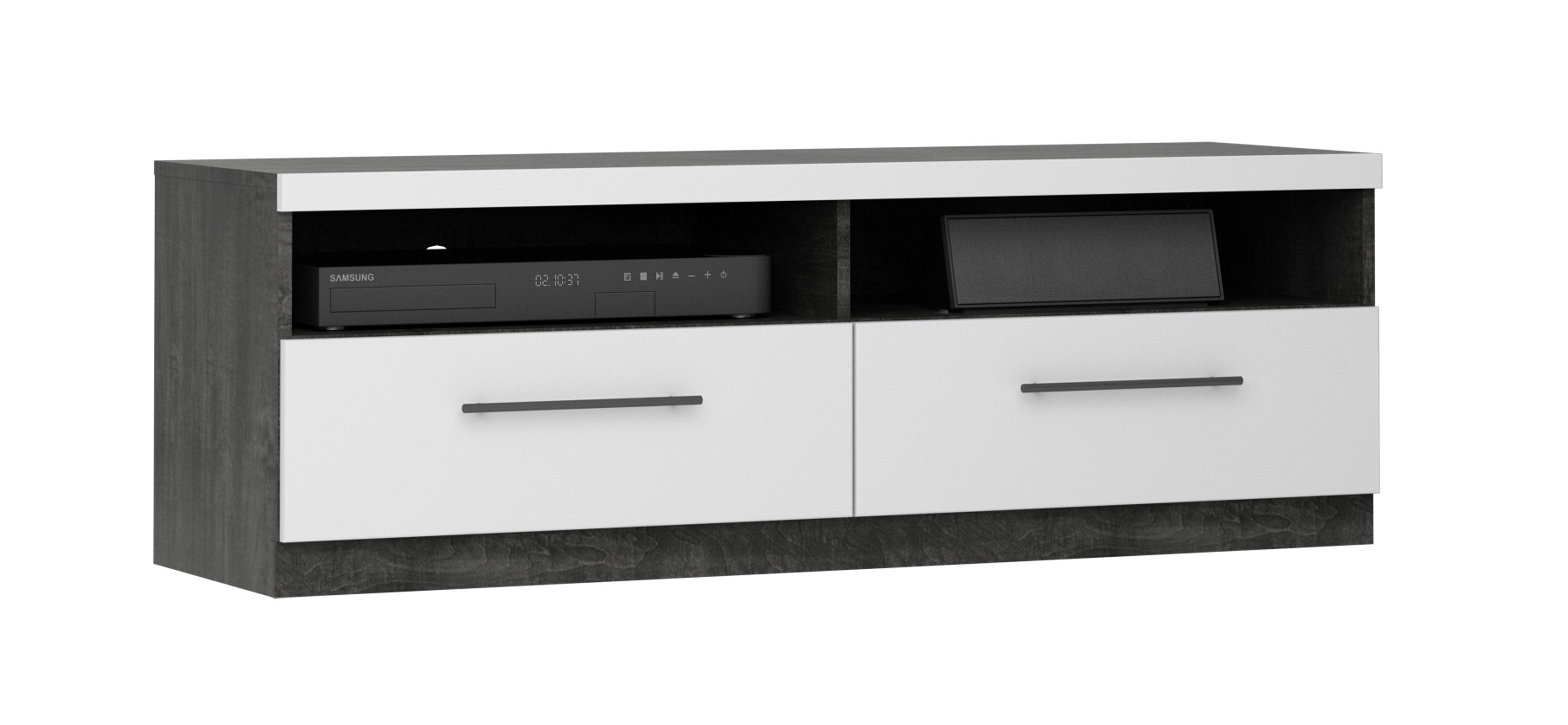 Joshua TV Stand - White/Grey