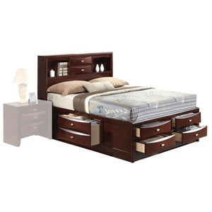 Hillary King Platform Storage Bed - Espresso