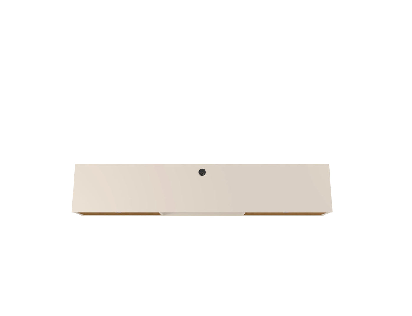 Lekedi 63" Entertainment Centre / Floating Desk – Cream / Cinnamon
