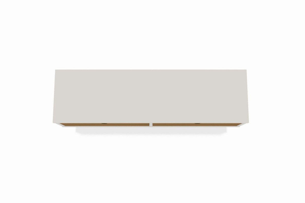 Lekedi 42" Floating Entertainment Centre - Off White/Cinnamon