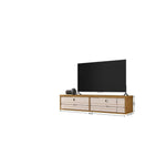 Lekedi 42" Floating Entertainment Centre - Cinnamon/Off White