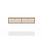 Lekedi 42" Floating Entertainment Centre - Cinnamon/Off White