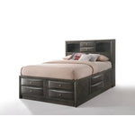 Hillary Queen Platform Storage Bed - Grey Oak