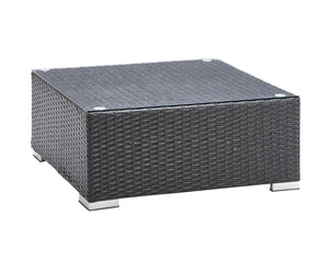 Crawley Table de centre de jardin - beige et noir