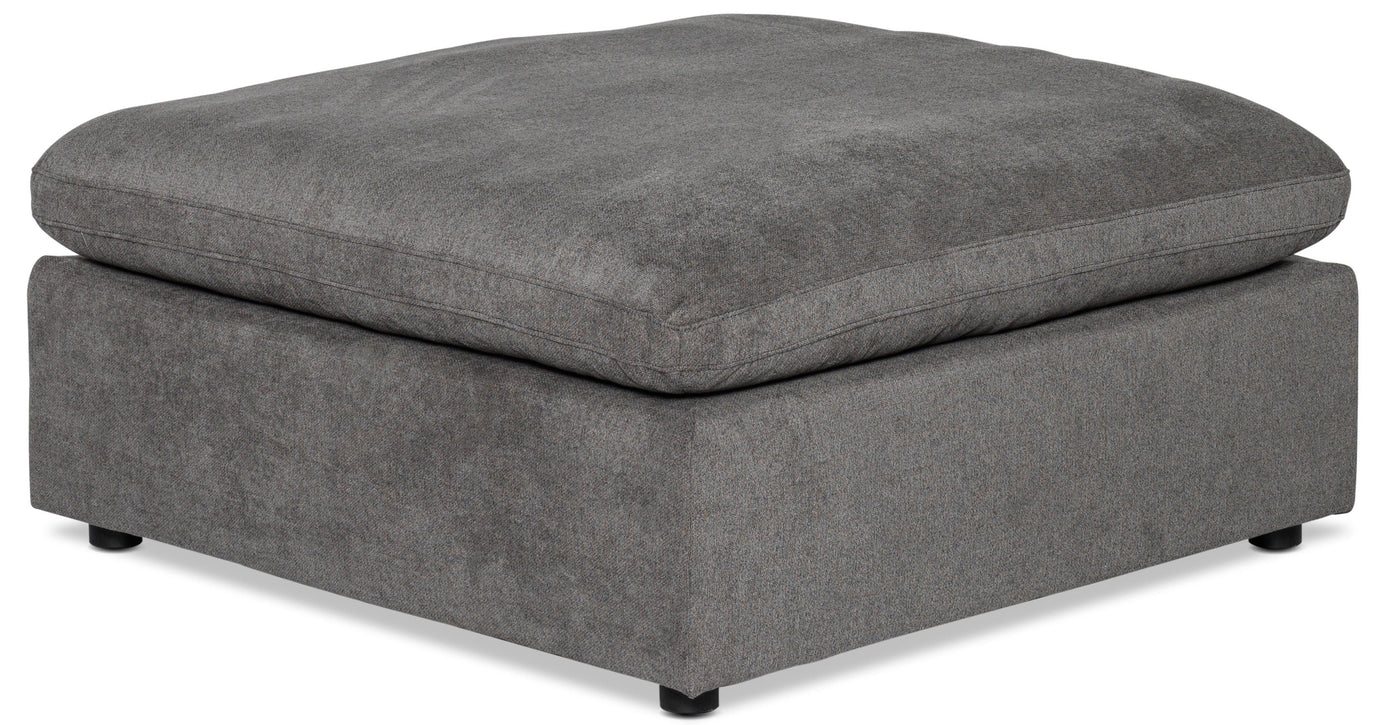 Cirrus 5-Piece Modular Sectional with Ottoman - Grey