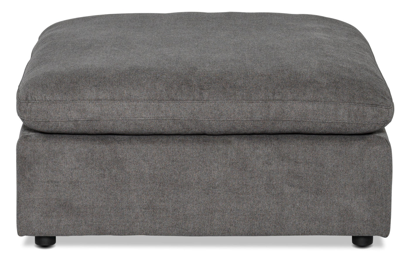 Cirrus 4-Piece Modular Sectional with Ottoman - Grey